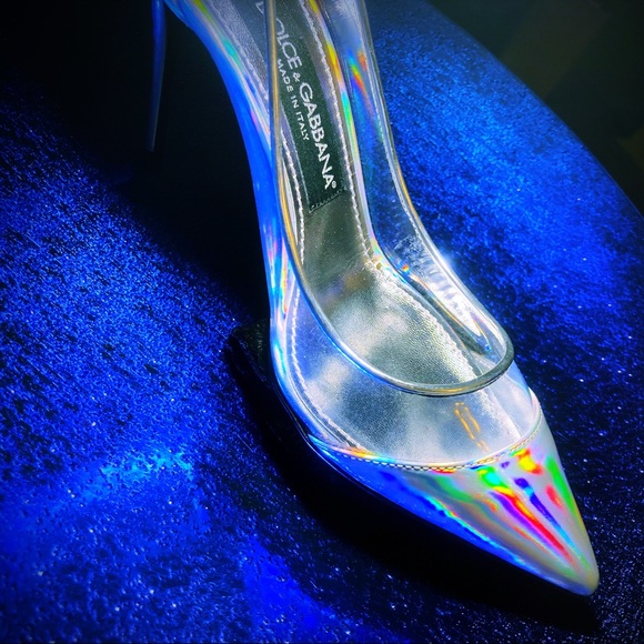Dolce & Gabbana Cardinale Iridescente pointed-toe Pumps (Actual size 4 !!!!) - Picture 8 of 16